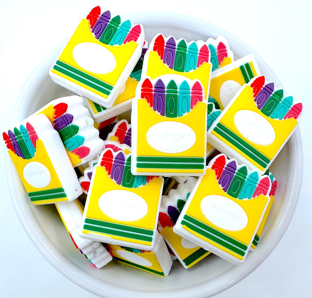 Crayon Silicone Focal Beads