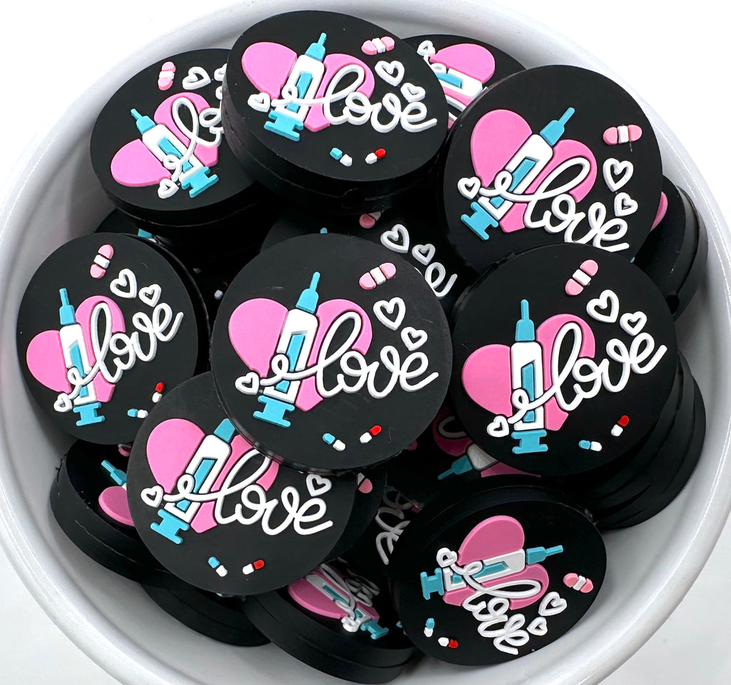 Nurse Love Round Silicone Beads