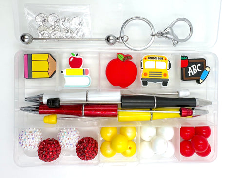 Teacher Silicone Bead Kit--Pen & Keychain