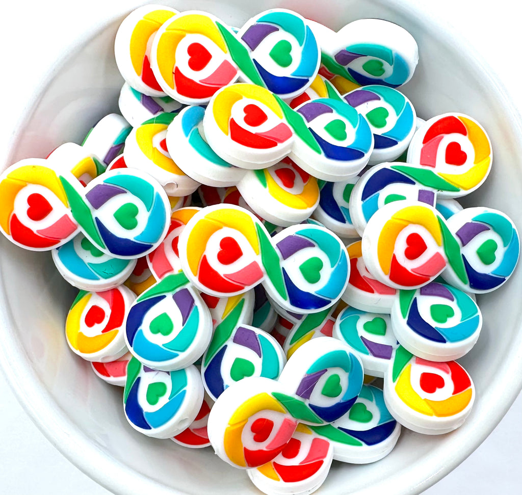 Autism Infinity Silicone Focal Beads