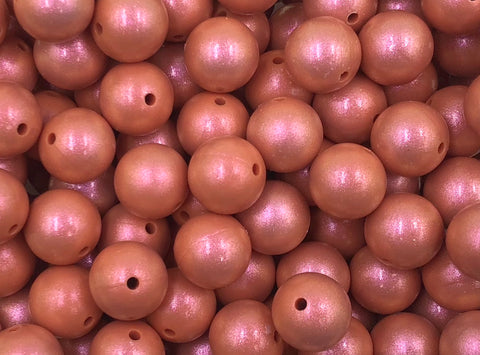 15mm Ginger Opal Silicone Beads