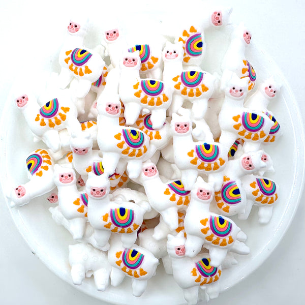 Llama 3D Silicone Focal Beads USA Silicone Bead Supply Princess Bead