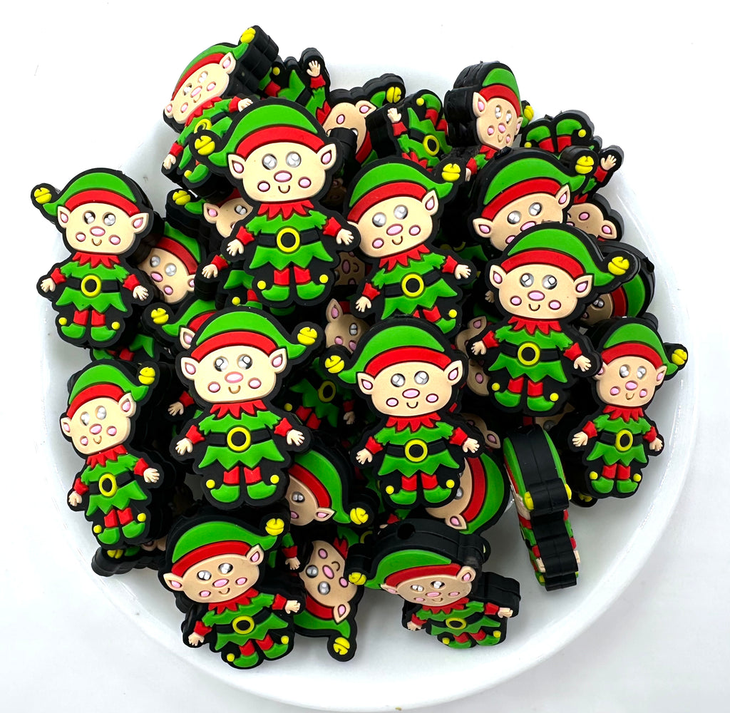 Christmas Elf Silicone Focal Beads