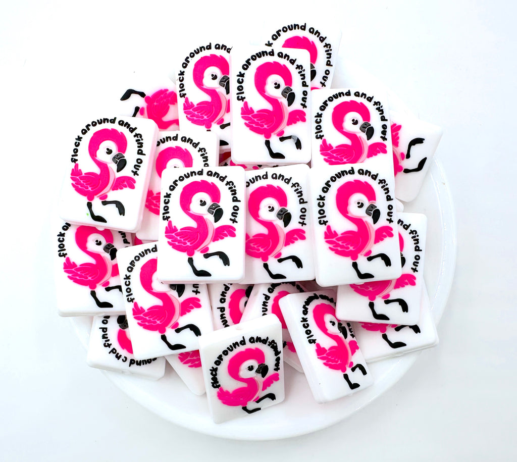 Flock Around And Find Out Silicone Focal Beads