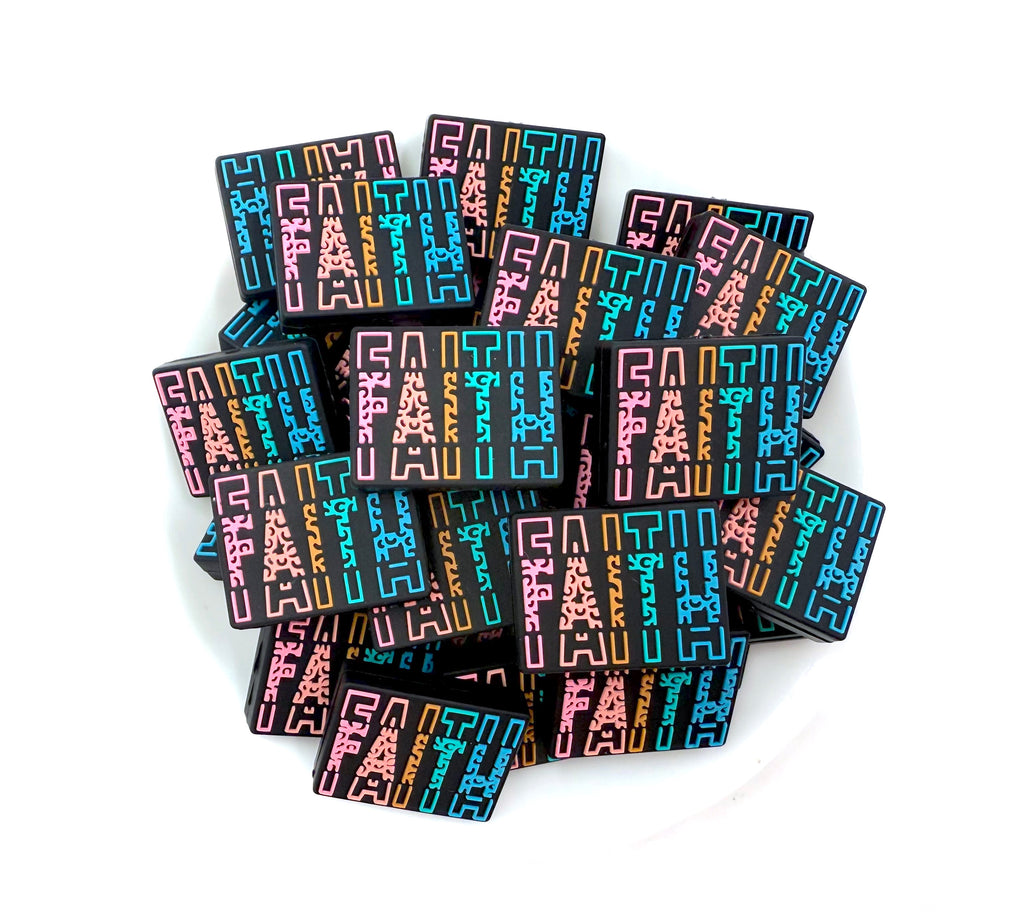 Faith Silicone Focal Beads