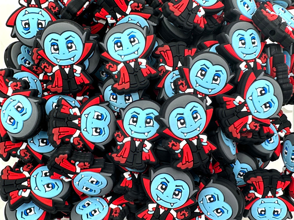 Halloween Vampire Silicone Focal Beads