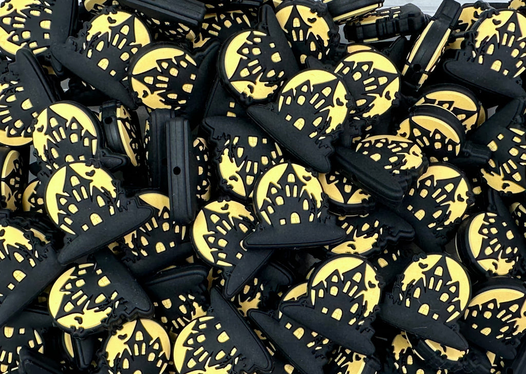 Haunted House Halloween Silicone Beads