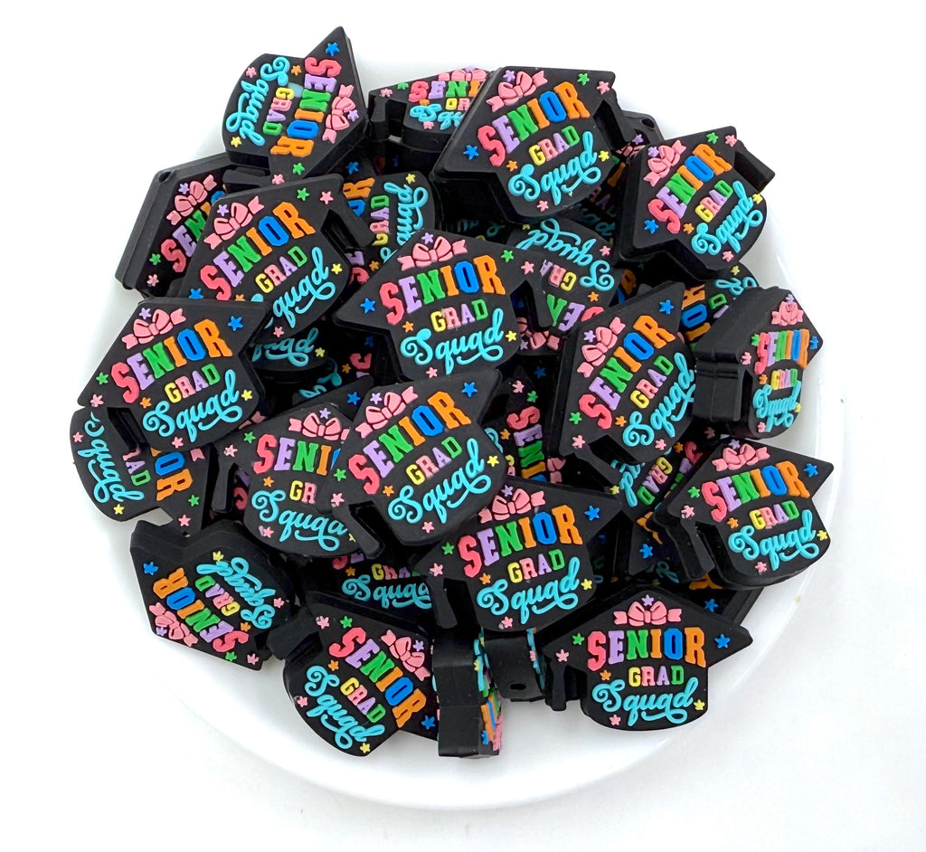 Senior Grad Squad Silicone Focal Beads