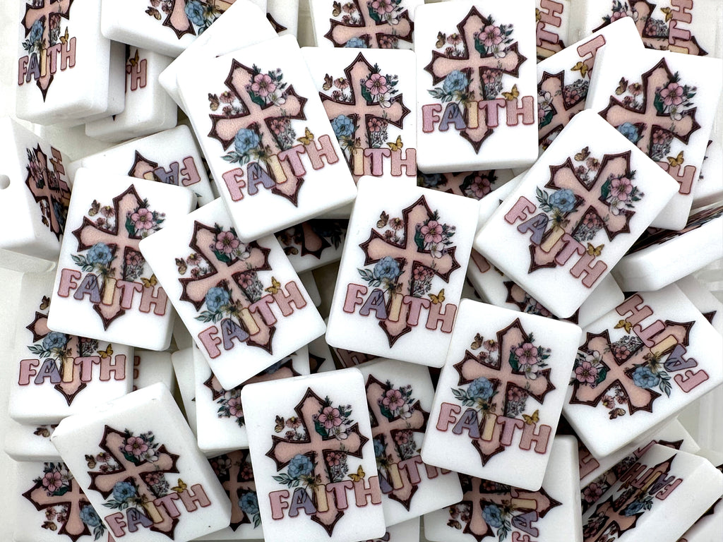Faith Silicone Focal Beads