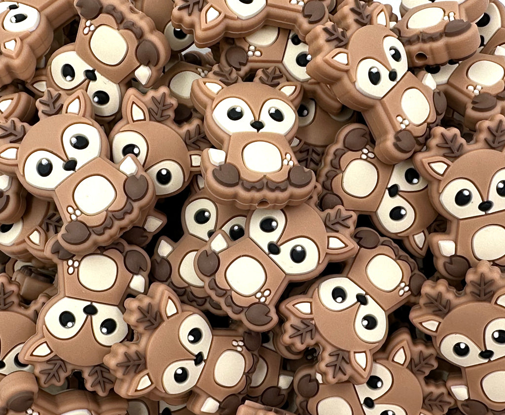 Woodland Deer Silicone Focal Beads