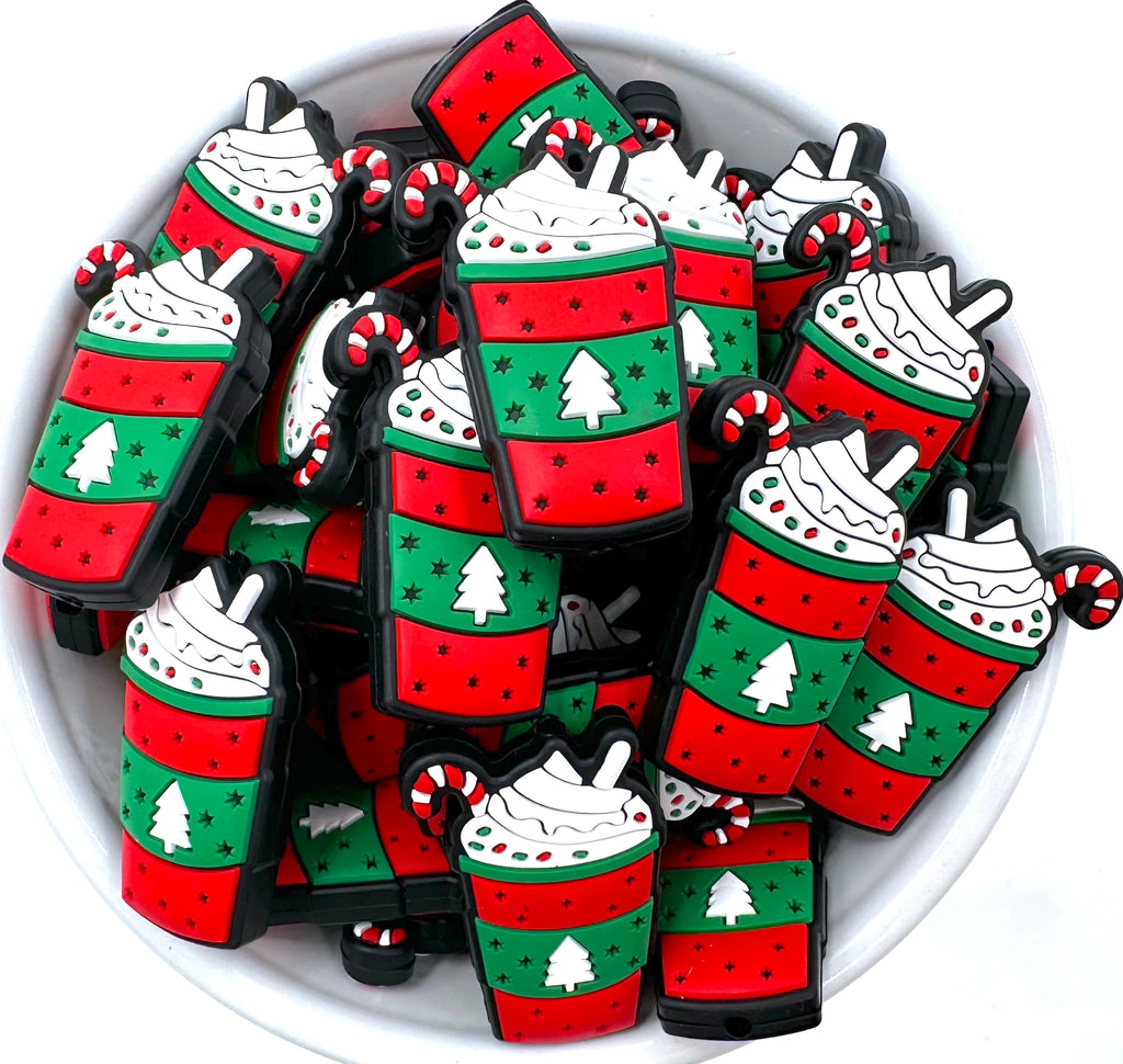 Peppermint Latte Silicone Focal Beads