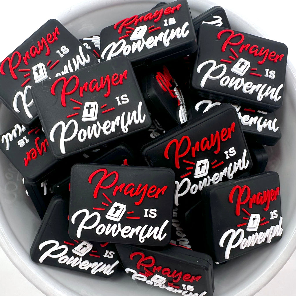 Prayer Is Powerful Silicone Focal Beads