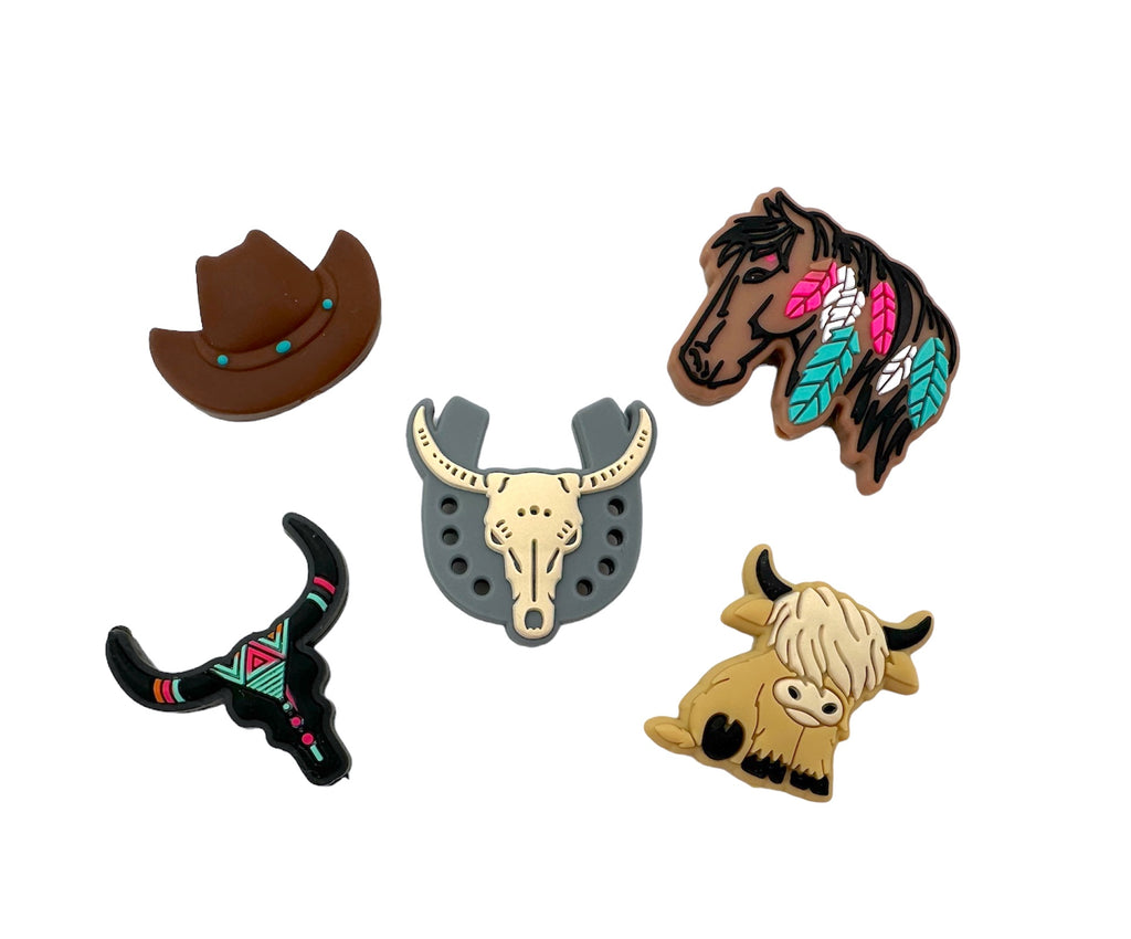 Western Silicone Bead Focal Pack