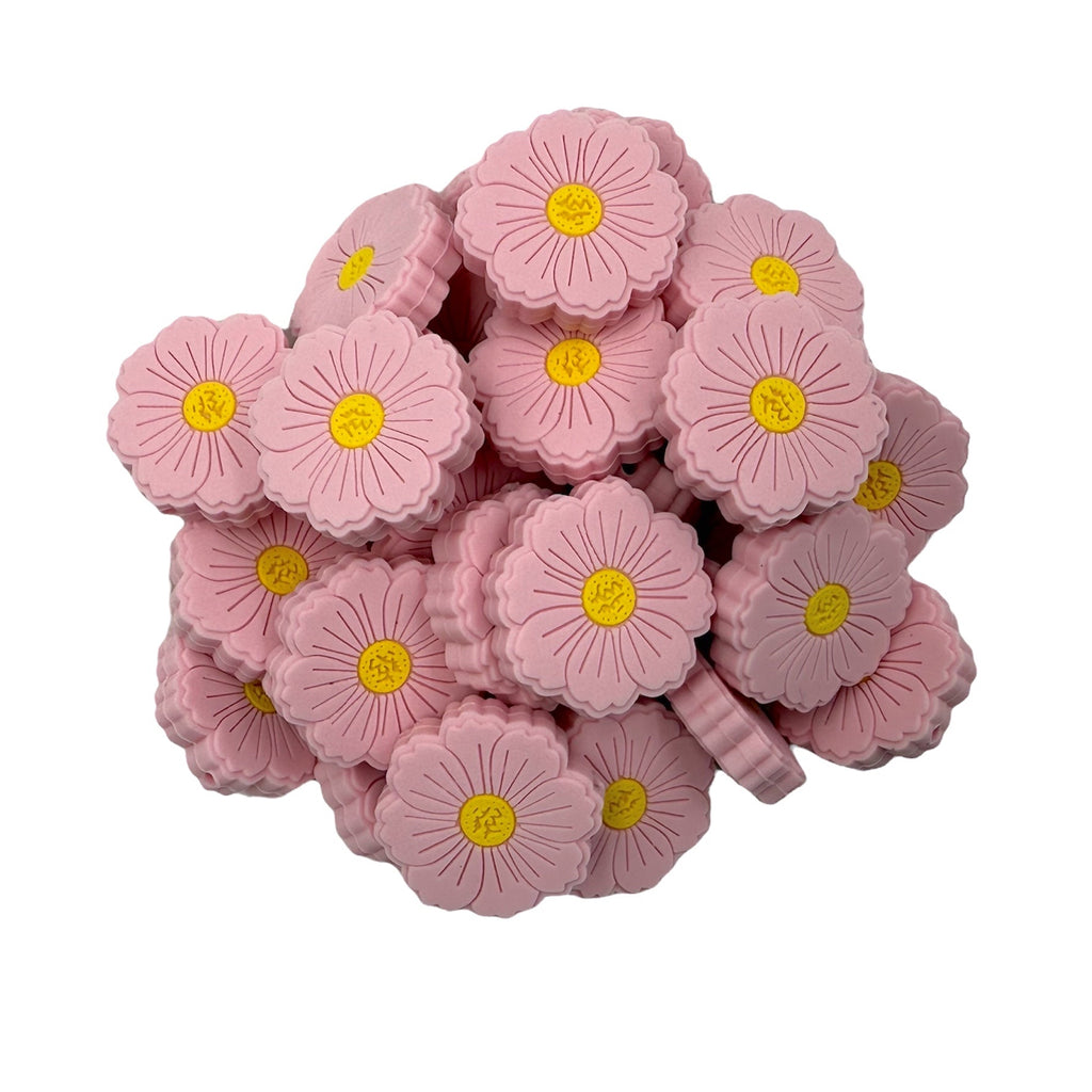 30mm Light Pink Silicone Focal Beads