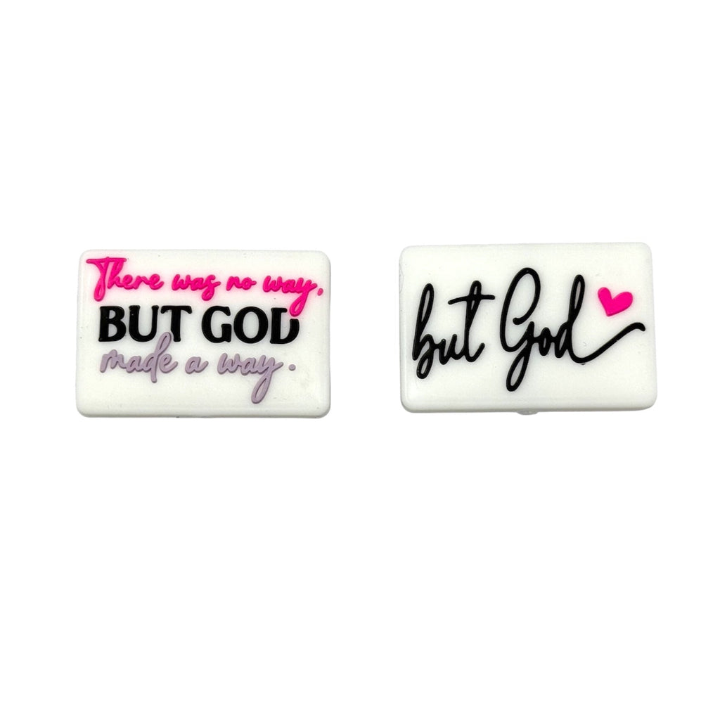But God Silicone Focal Beads