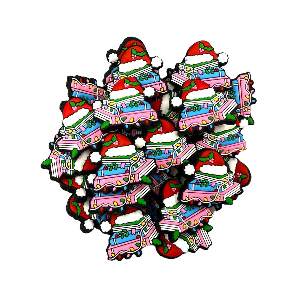 Christmas Books Silicone Focal Beads