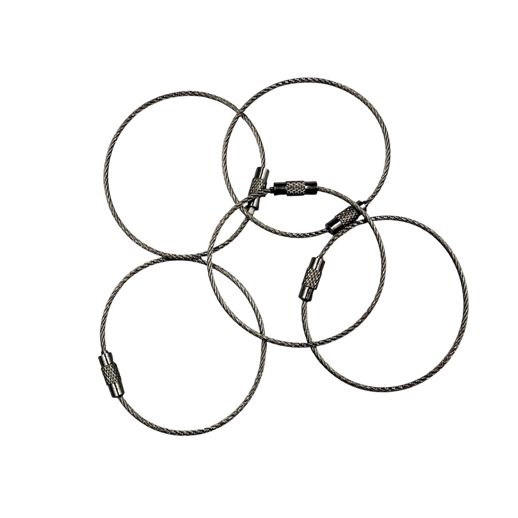 Stainless Steel Wire Cable Rings--Gunmetal