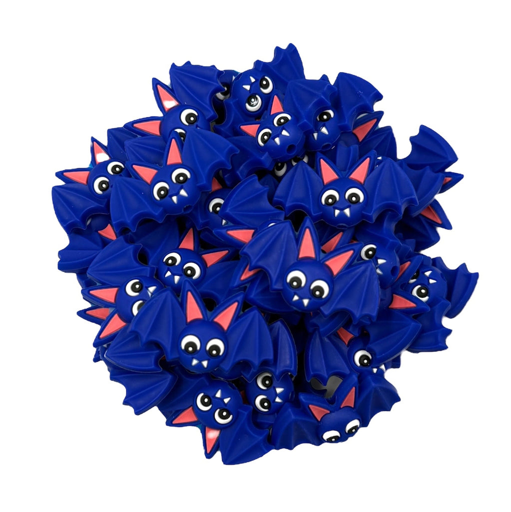 Blue Bat Silicone Focal Beads