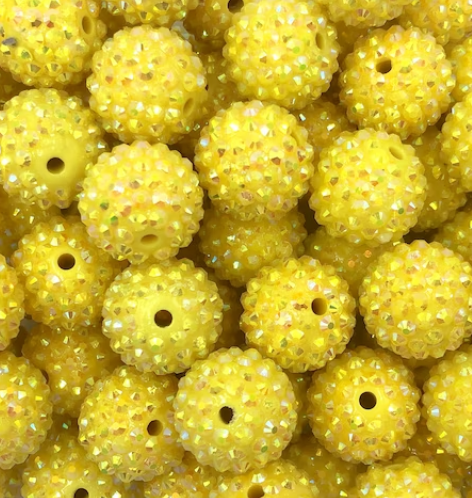 20mm Yellow Bulk Chunky Bead Mix – USA Silicone Bead Supply Princess Bead  Supply
