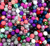 50 Mixed Color Chunky Beads, Grab bag of Chunky Beads