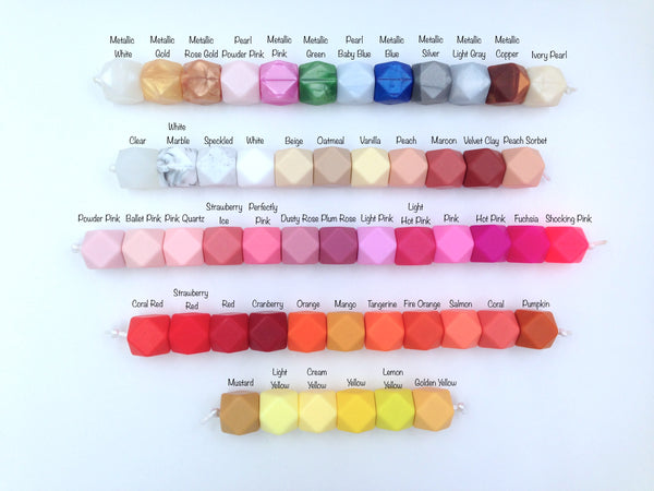 Silicone Wholesale--Mix & Match--12mm Bulk Silicone Beads--100