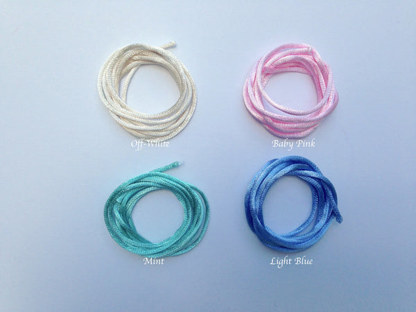 2mm Satin Nylon Cord & Break-Away Clasps – USA Silicone Bead Supply  Princess Bead Supply