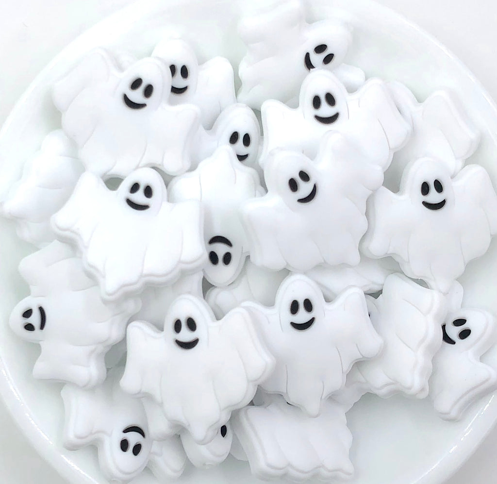 White Ghost Beads