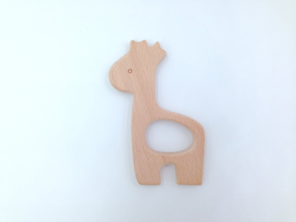 SALE-Giraffe Natural Wood Pendant