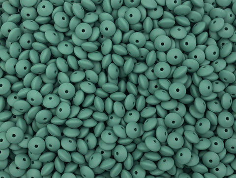 Eucalyptus Saucer Silicone Beads