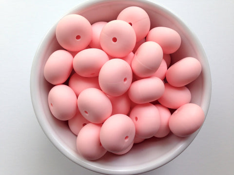 20mm Pink Quartz Abacus Silicone Beads