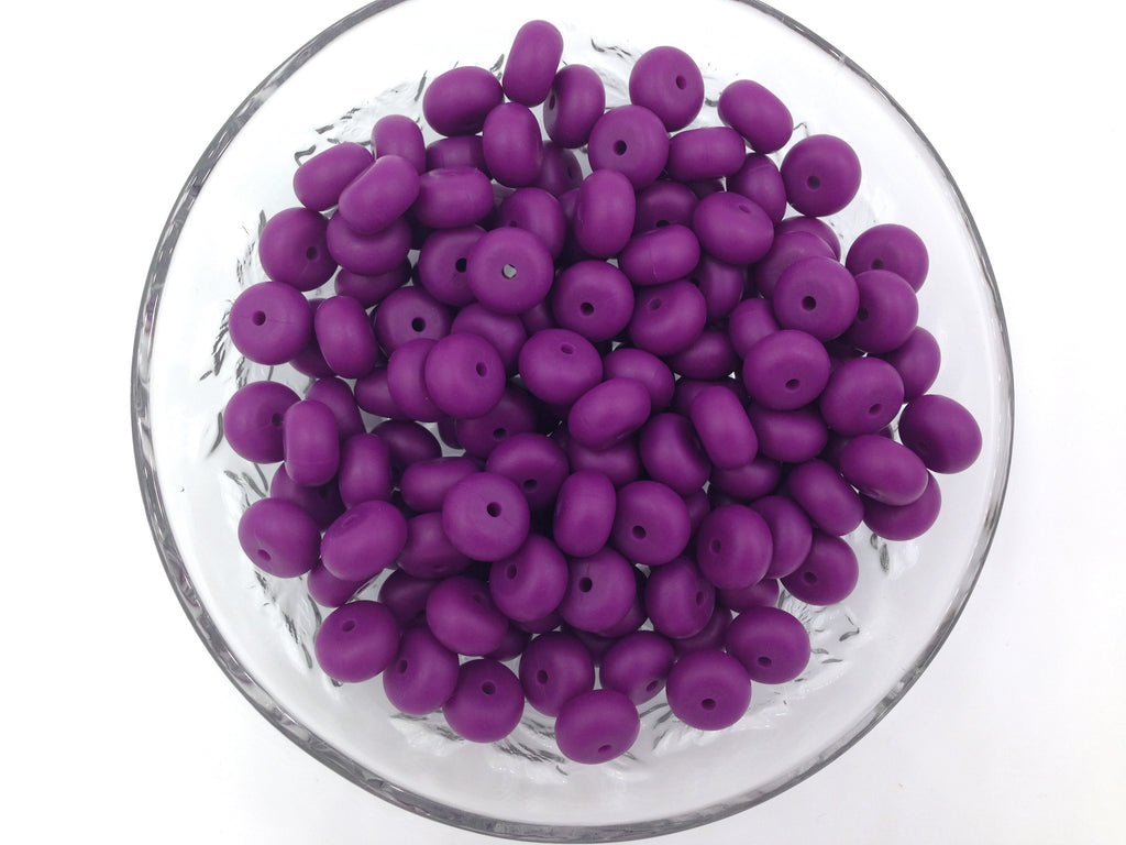 Perfect Plum Mini Abacus Silicone Beads
