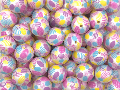 20mm Easter Egg Chunky Beads