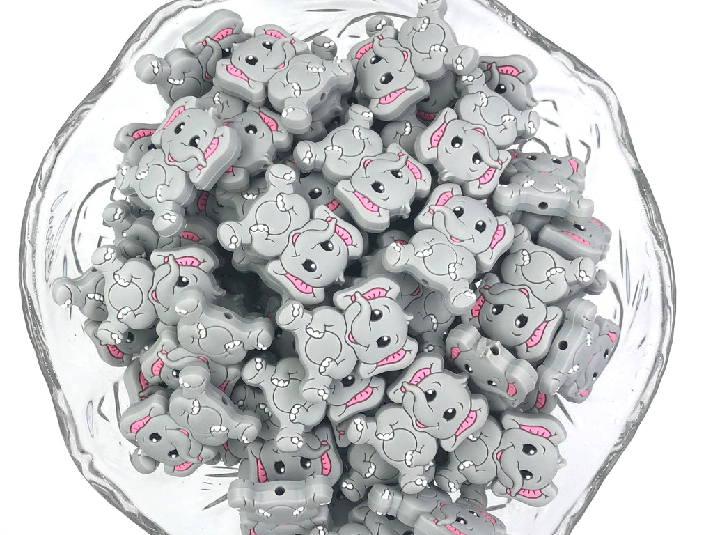 Gray Elephant Beads