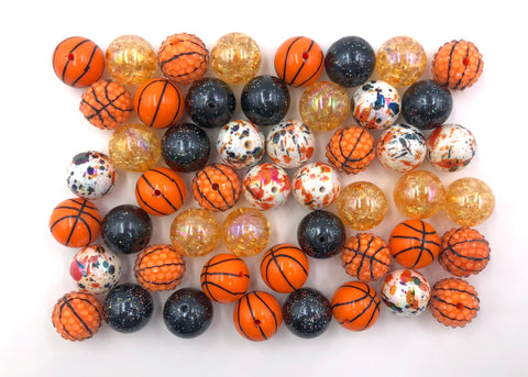 20mm Basketball Chunky Bead Mix