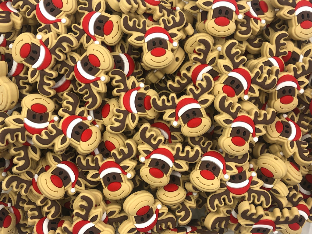 Reindeer Silicone Beads