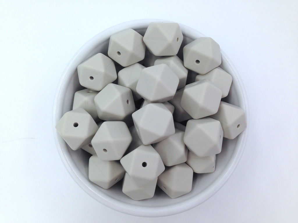 Riverstone Hexagon Silicone Beads