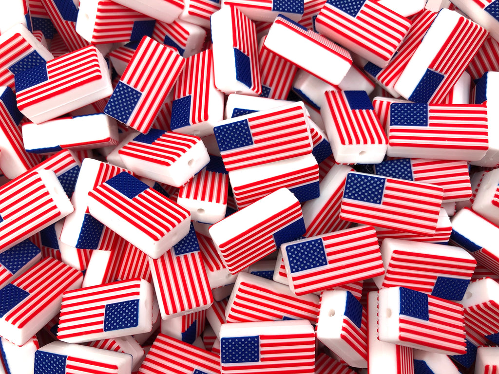 American Flag Beads