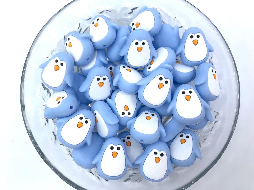 Baby Blue Penguin Beads