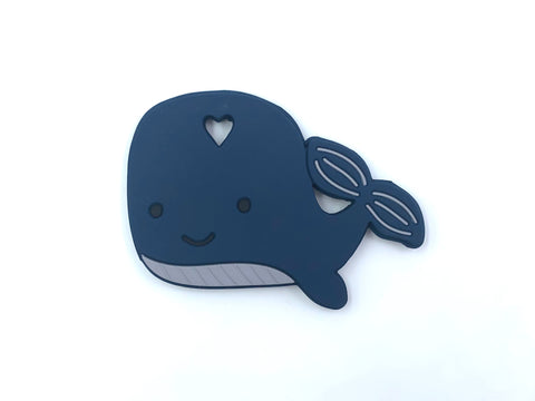 Whale Teether--Blue