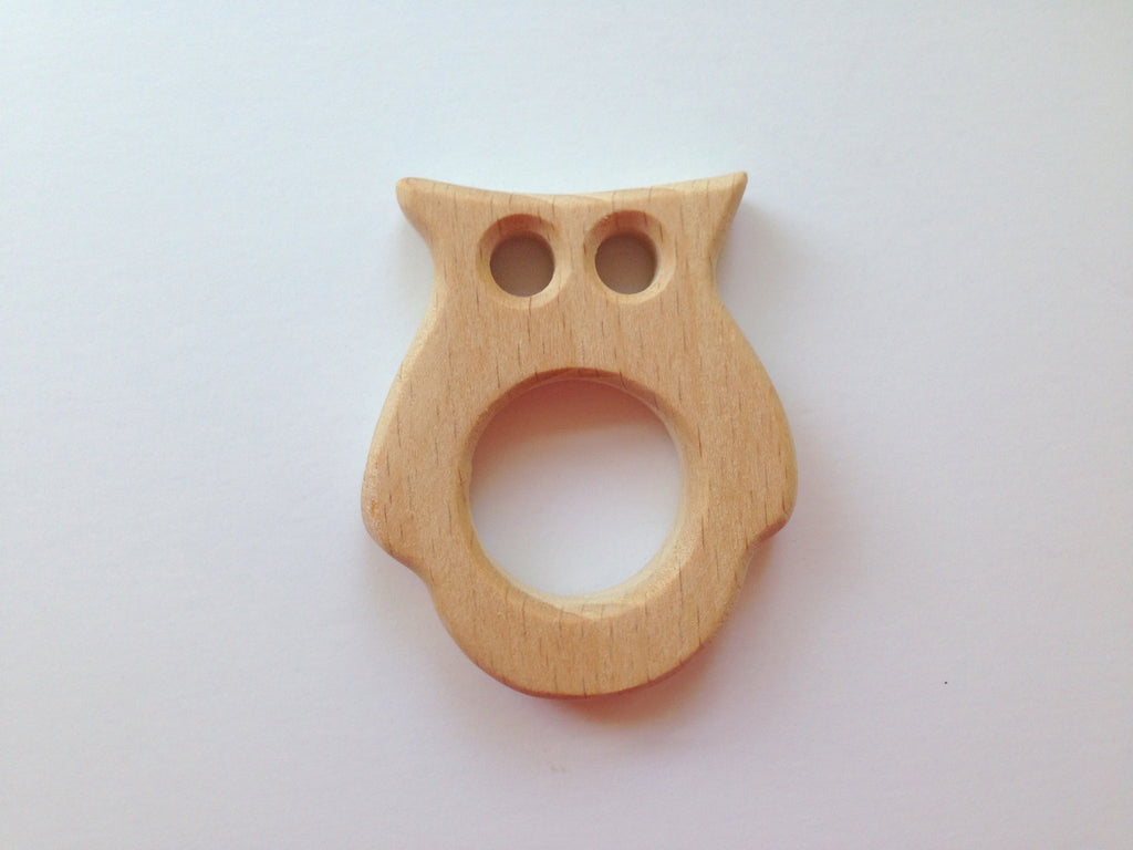 Owl Natural Wood Pendant