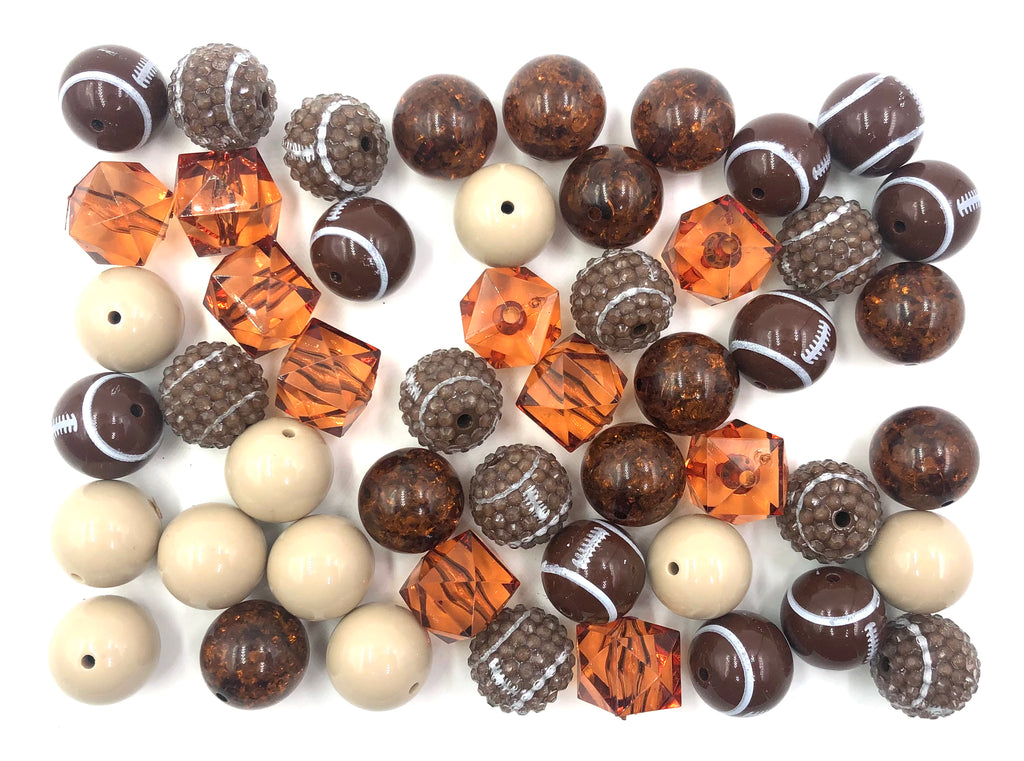 Football Chunky Bead Mix