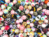 BULK 15mm Printed Silicone Beads--Grab Bag!