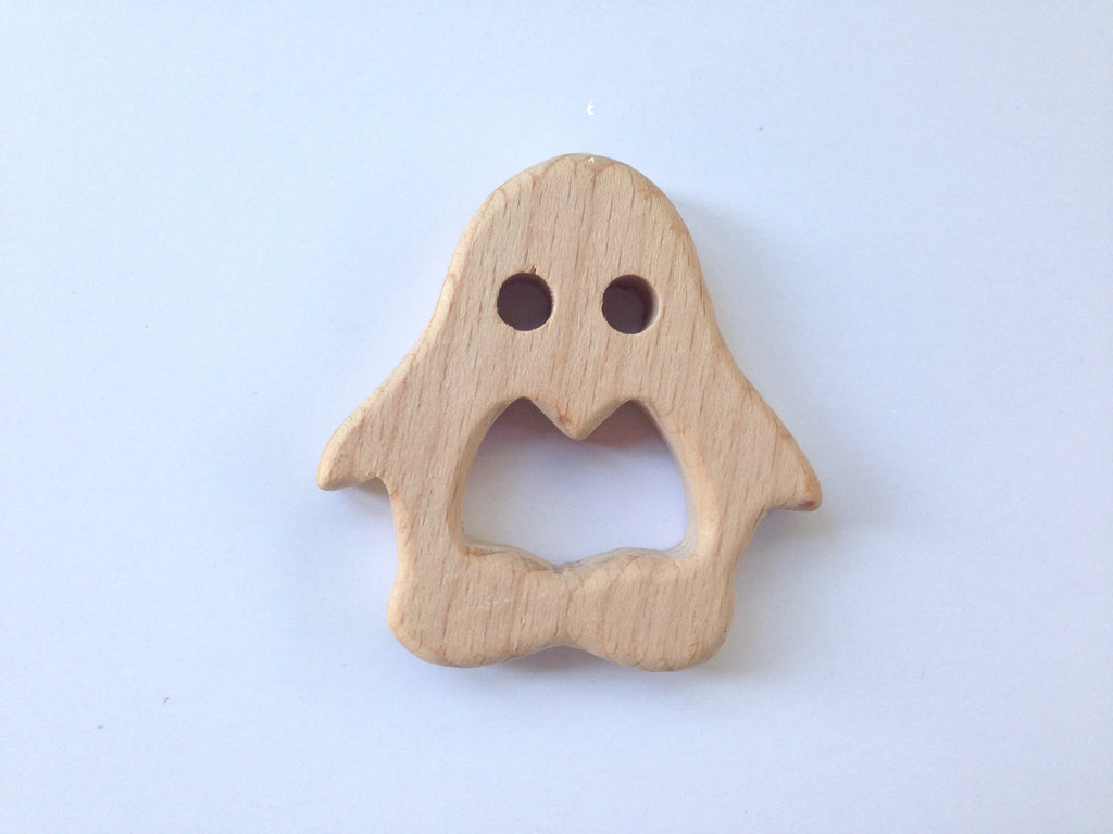 SALE Penguin Natural Wood Pendant