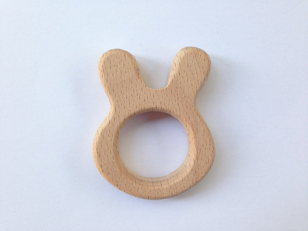 Bunny Natural Wood Pendant