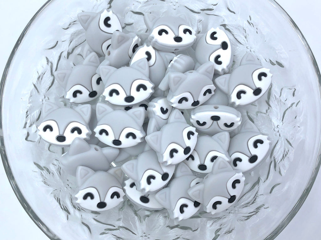 Light Gray Fox Beads