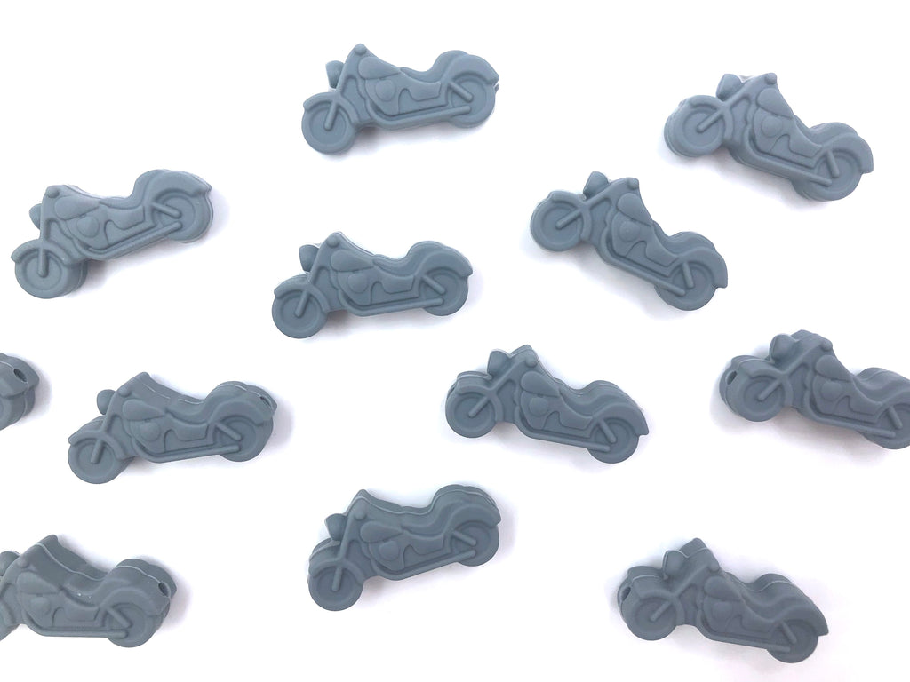 Gray Motorcycle Beads