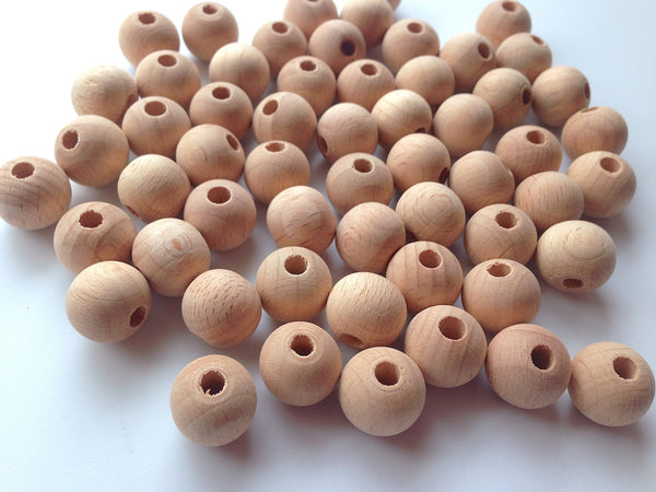 Craftwood: 10mm-16mm Asst Round Beads 60/pk Natural – RQC Supply Ltd