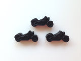 Black Motorcycle Beads