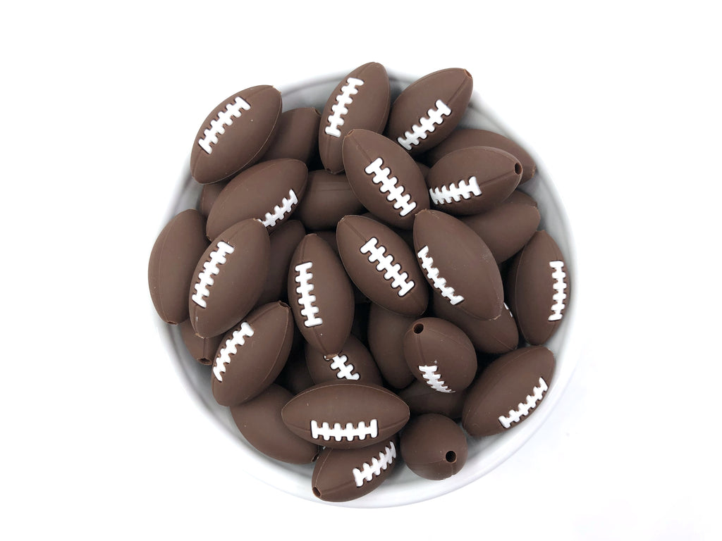 Football Silicone Beads