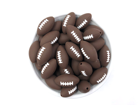 Football Silicone Beads